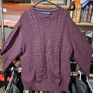 Nautica Men's Crewneck Sweater Cable Knit